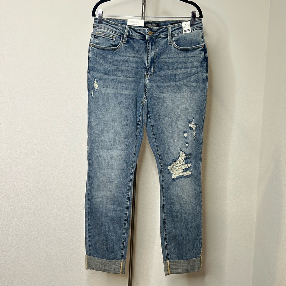 Judy Blue Distressed Blue Jeans